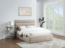 Adam - Chenille Fabric Bed With 52" Headboard