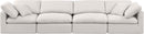 Indulge - Linen 4 Seat Modular Sofa