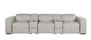 1224 - 5-Piece Modular Power Reclining Sofa In With 3 Power Recliners & Power Headrests