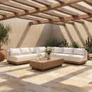 Solace - Olefin Performance Fabric 3 Piece Outdoor Patio Modular Sectional (2 Sofas & Corner Chair)