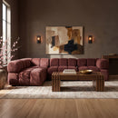 Orin - Fabric Velvet 4 Piece Modular Sectional
