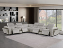 1224 - 8-Piece L-Shaped Sectional Sofa In With 4 Power Recliners & Power Headrests