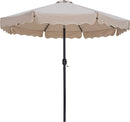 Amalfi - Patio Umbrella - Light Brown Base / Black Pole