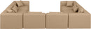 Cube - 8 Piece Modular Sectional - Tan
