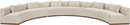 Avanti - Chenille Fabric Upholstered 3 Piece Modular Sectional