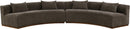 Avanti - 182.5" Chenille Fabric Upholstered 2 Piece Modular Sectional