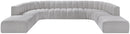 Arc - Boucle Fabric Modular Sectional