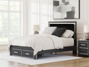 Zuraleus - Upholstered Panel Platform Storage Bed