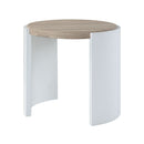 Zoma - End Table - Oak & White High Gloss