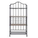 Edina - Wine Rack - Oak & Sandy Black