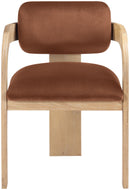Cedra - Velvet Performance Fabric Upholstered Dining Chair (Set of 2) - Cognac