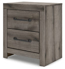 Graystorm - Two Drawer Night Stand - Brown Gray