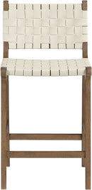 Entwine - Vegan Leather Upholstered Counter Stool - Painted Brown
