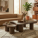 Cove - Oak Veneer And Solid Wood 2 Piece Coffee Table