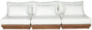 Mirella - 3 Piece Water Resistant Fabric Upholstered Outdoor Patio Modular Sofa
