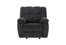 U6000 - 3 Piece Living Room Set (Reclining Sofa / Console Reclining Loveseat / Recliner) - Black