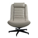 Piran - Accent Chair With Swivel - Twilight Top Grain Leather