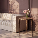 Gild - Aluminum Base And Genuine Marble Top Table