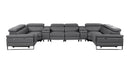 1246 - 8-Piece U-Shaped Modular Power Reclining Sectional With 4 Power Recliners And Power Headrest