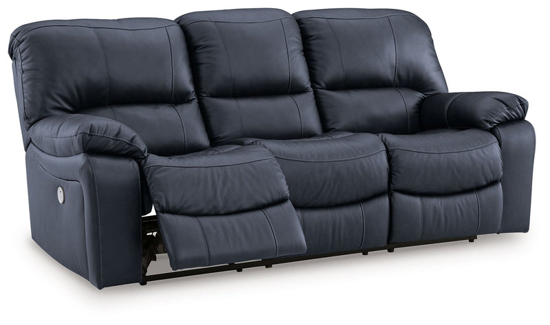 Leesworth - 3 Pc. - Power Reclining Sofa, Power Reclining Loveseat, Power Rocker Recliner - Ocean