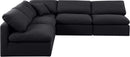 Indulge - Linen 5 Piece Modular Corner Armless Sectional