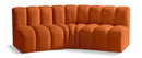 Arc - Velvet 3 Piece Modular Corner Sofa