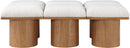 Pavilion - 6 Piece Modular Bench With Brown Base