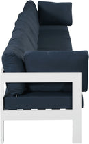 Nizuc - Outdoor Patio 6 Seat Modular Sofa With White Frame