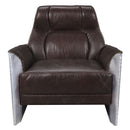 Brancaster - Accent Chair - Espresso Top Grain Leather & Aluminum