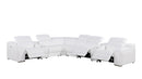 1116 - 8-Piece L-Shaped Sectional Sofa In With 3 Power Recliners & Power Headrests