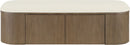 Velden - Upholstered Storage Bench With Stained Brown Base