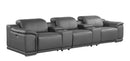 9762 - 5-Piece Modular Power Reclining Sofa And Loveseat Set With 3 Power Recliners In