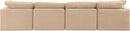 Indulge - Velvet 4 Seat Modular Sofa