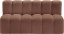 Arc - Faux Leather 2 Seats Modular Sofa