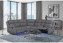 U6026 - Right Side Facing Sectional With LED And Speaker - Gray