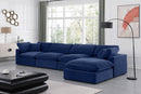 Comfy - 5 Piece Velvet Modular Sectional With Chaise
