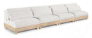 Turin - Chenille Fabric Upholstered Modular Sectional - White