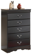 Huey Vineyard - Five Drawer Chest - Black
