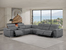2679 - 7-Piece L-Shaped Power Reclining Sectional In Genuine Leather (3 Recliners)