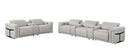 1126 - 8-Piece Modular Power Reclining Sofa & Loveseat Set In With 5 Power Recliners & Power Headrests