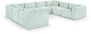 Shaggy - 8 Piece Modular U-Shaped Sectional