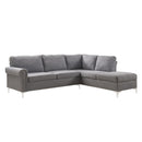 Melvyn - Sectional Sofa - Gray Fabric