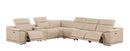 2679 - 7-Piece L-Shaped Power Reclining Sectional In Genuine Leather (3 Recliners)