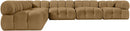 Orin - Velvet 6 Piece Modular L-Shaped Sectional