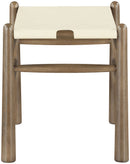 Santos - Faux Leather Upholstered Bench - Walnut Frame