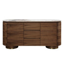 Willene - Server With Ceramic Top - Ceramic Top & Walnut
