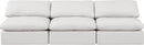 Indulge - Faux Leather 3 Seat Modular Armless Sofa