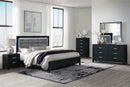 Reid - Queen Bed With LED - Black