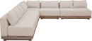Solace - Olefin 5 Piece Outdoor Patio Modular Sectional