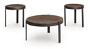Horizon Hills - Occasional Table Set (Set of 3) - Brown / Black